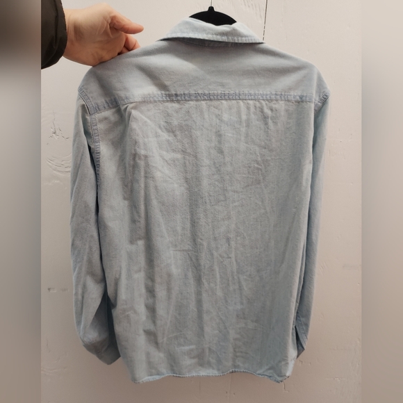 Vintage The Disney Catalog Mickey & Friends Light Blue Denim Button Up Shirt - Picture 16 of 16